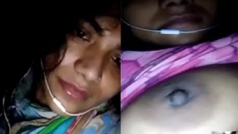 Horny big boobs GF live viral video call chat