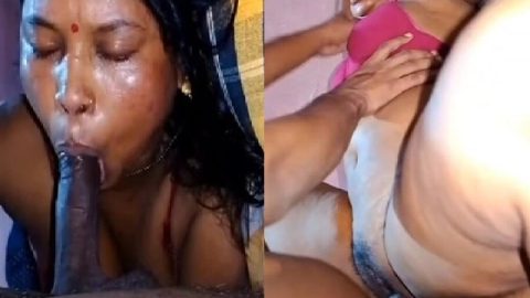 Horny neighbor village aunty sex and blowjob