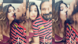 Horny Pakistani Couple Sensual Smoke Kiss