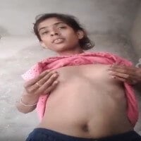 Hot village girl taking a nude selfie video