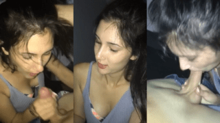 Sexy Indian Girl Steamy Blowjob Handjob Show -