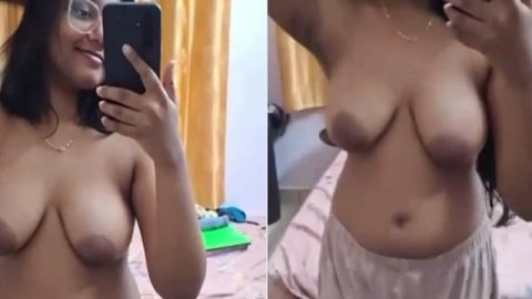 Kinky Indian girl boobs show video making for lover