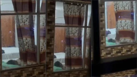 Newly married couple hotel sex window open viral mms