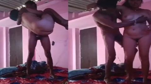 Newly married village wife home sex with husband