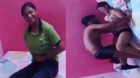 Office girl big boobs sucking and viral sex