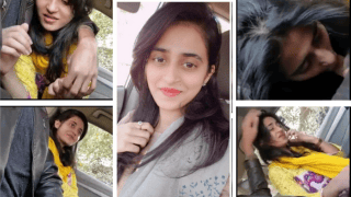 Vintage Pakistani Girl In Yellow Suit Car Blowjob Shy Suck