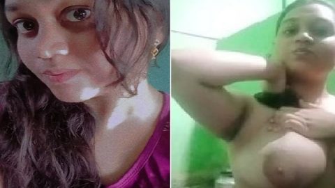 Plump big boobs showing Indian cute girlfriend