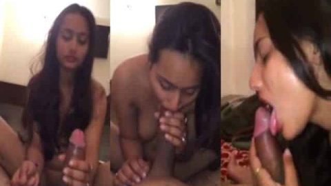 Sexy Indian girlfriend blowjob sex with her lover