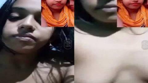 Slim girl boob showing viral video call sex chat