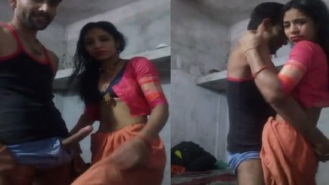 Slim village bhabhi sex in standing position