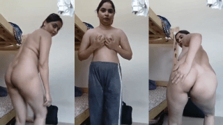 Slutty Indian Aunty’s Strip Boob Spank Tease Show