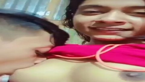 Small boobs village girlfriend boob sucking