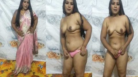 Super chubby Bhabhi striptease boobs show