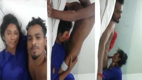 Sweet BD couple sex in hotel room MMS
