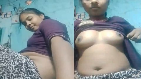 Village Indian girl nude boobs and pussy show