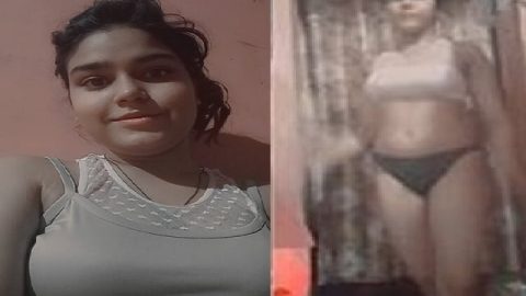 Village girl striptease MMS xxx video leaked