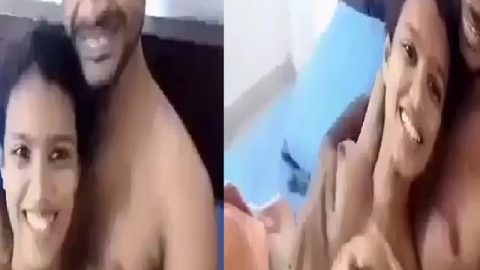 Village girlfriend boob press viral sex MMS