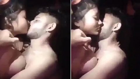 Village lovers fucking for first time at night