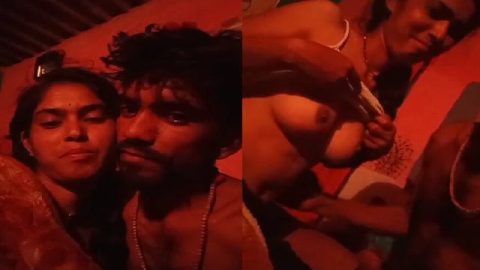 Village wife boob press and sucking viral MMS