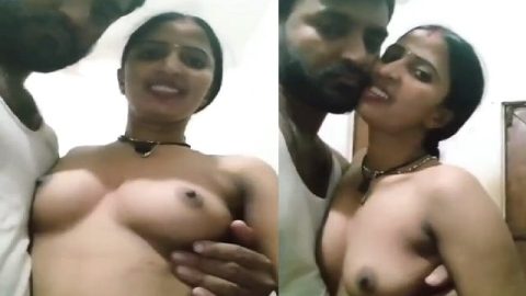 Village wife romance with husband viral boobs show