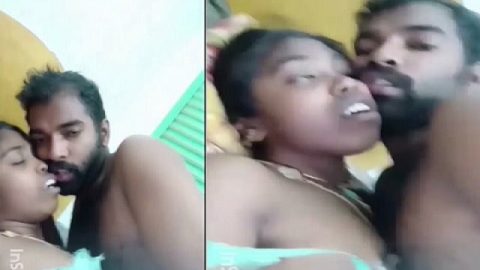 Young girl fucking by lover in Tamil xxx sex