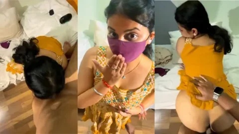 Hot Young Bhabi Sucking - And Fucking With Lover