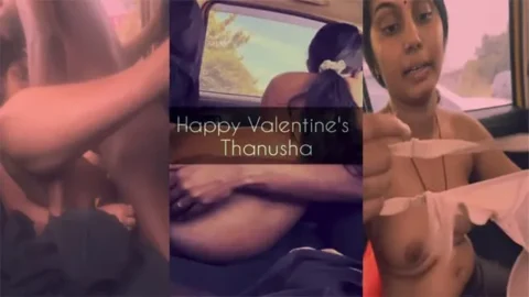 Valentine's Day Tamil Lovers Having Nice Sex In Car