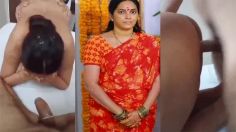 Office Maid Aunty - Met Threesome Sex