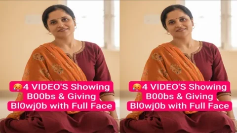 Desi Wife Affair with Neighbour Viral Showing Boobs - Giving Blowjob with Full Face