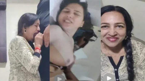 Desi Milf Giving a Blowjob Fucking in Missionary Doggy