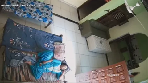 Aunty Boobs Captured In Cctv Cam