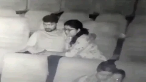 College Girls Blowjob in the theater
