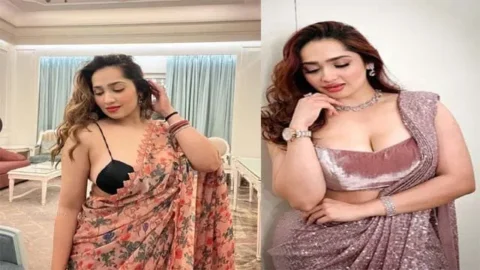 Aditi Mistry Holi Live With Nipples Visible Over Saree Mms