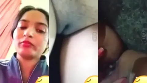 Desi Girlfriend Spreads Hairy Pussy Fingers Her Wet Chut Video MMS