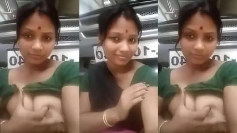 Desi Bhabhi Video Flaunts Giant Boobs While Husband is Away Video MMS