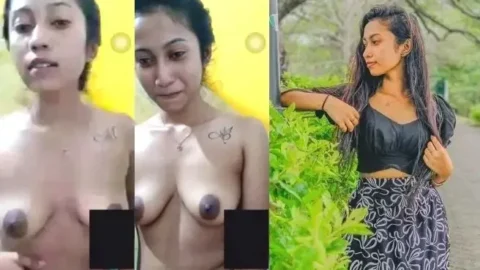 Sri Lankan Teen Shows Big Natural Boobs in Nude MMS Video Video MMS