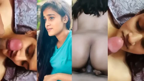 Desi Girlfriend Sloppy Blowjob and Tight Pussy Fucked in Hindi Audio MMS Video MMS