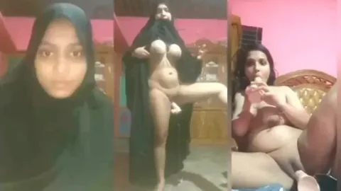 Hijab Girl Fingering Her Big Tits and Wet Desi Pussy Video MMS