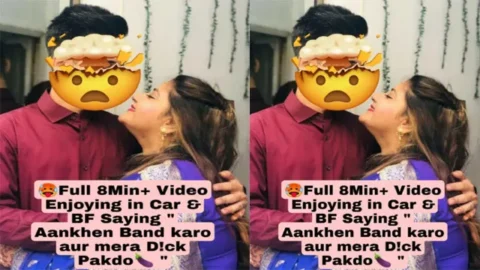 Horny Desi GF Classes Bunk Enjoying with Boyfriend in Car - BF Saying Aankhen Band Karo Or Mera D!ck Pakdo