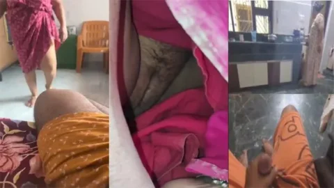 Tamil Son Masturbating while Aunty working Nude
