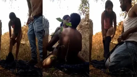 Valentine's Day College Girl Rides Cock In The Forest Porn Video
