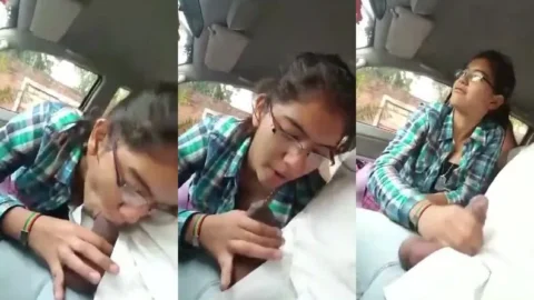 Desi Pallavi ki viral car me blowjob video with Malayali BF