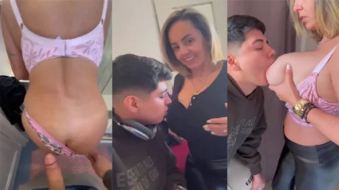 Son Sucks Her Mom Huge Tits