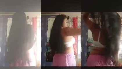 Aunty Changeing Her Dress