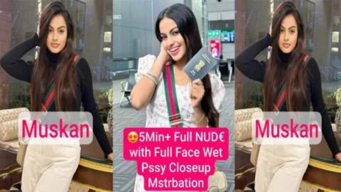 Muskan Beautiful Insta Queen Latest Most Paid Premium Str!pping Full Nude with Full Face