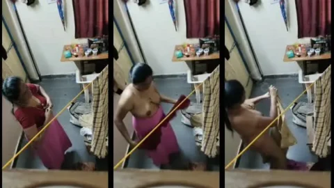 Indian Wife Changing Saree A Hidden Reality Captured
