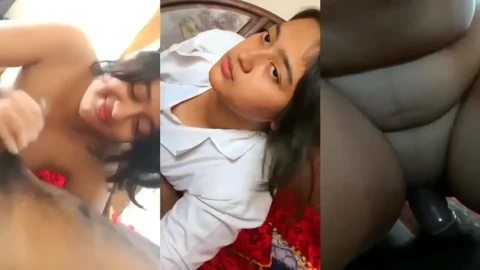 Innocent GF Sex Tape Sloppy Blowjob and Cock Riding Video MMS