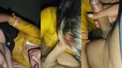 Hot Desi Wife Sucking Hubby Dick