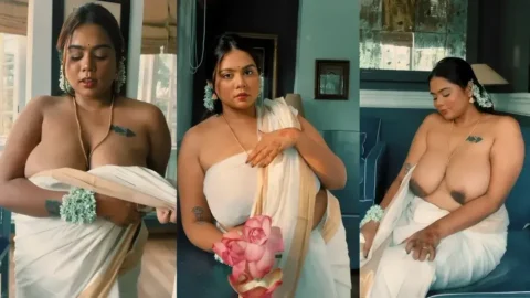 Famous Bengali Influencer Oasi Das MMS Teasing Saree and Huge Boobs Video MMS