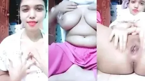 Horny Desi Girlfriend Shows Off Huge Boobs and Fingers Her Pussy on Cam Video MMS